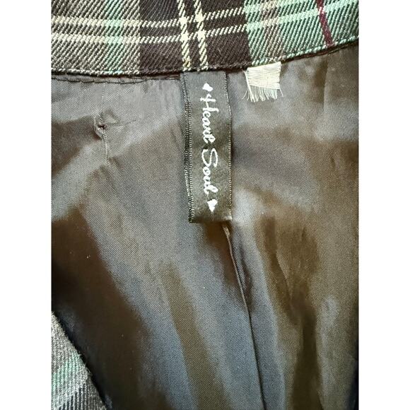 Y2k Plaid Office Siren 2-Piece Suit Whimsy Alt Grunge Punk Mod SteamPunk Career - Picture 8 of 11